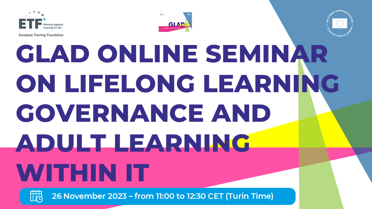 Онлайн-семінар GLAD про врядування у сфері навчання упродовж життя та навчання дорослих