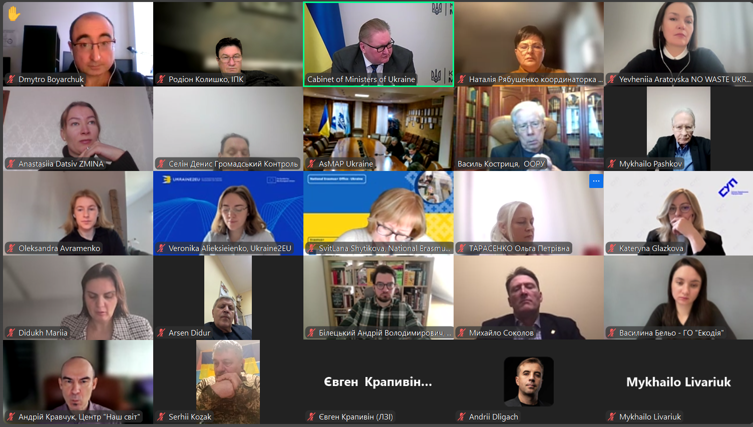 Відбулась робоча зустріч Віцепрем’єр-міністра з питань європейської та євроатлантичної інтеграції України організаціями громадянського суспільства